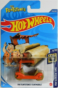Hot Wheels 1/64 The Flintstones Flintmobile Diecast Cars
