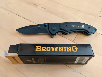 Brand New Browning Jet Black Survival Knife, View more