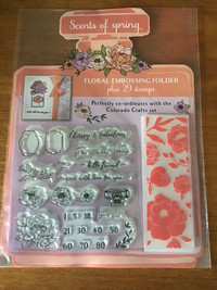Scents of Spring Floral Embossing Folder and Stamps - NEW