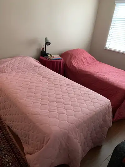 Twin beds and mattress , View more