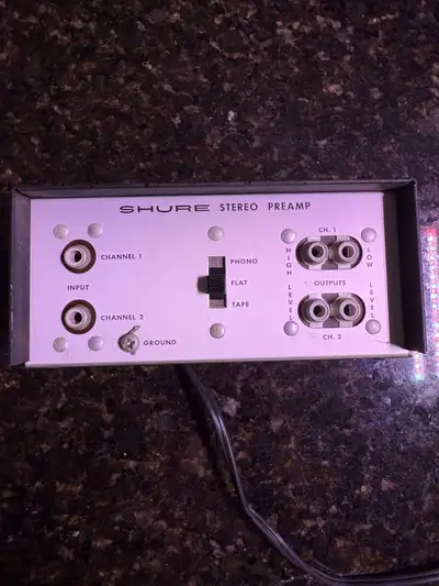Vintage Shure stereo preamp M64, View more