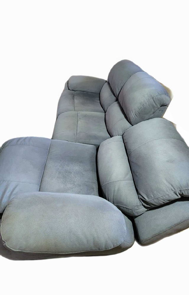 FREE DELIVERY Comfy Modern Grey Power Recliner 3 Seater Sofa in Couches & Futons in Richmond - Image 3