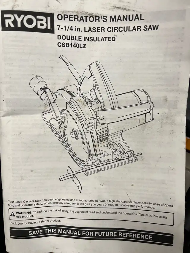 Ryobi circular saw in Power Tools in Mississauga / Peel Region - Image 6