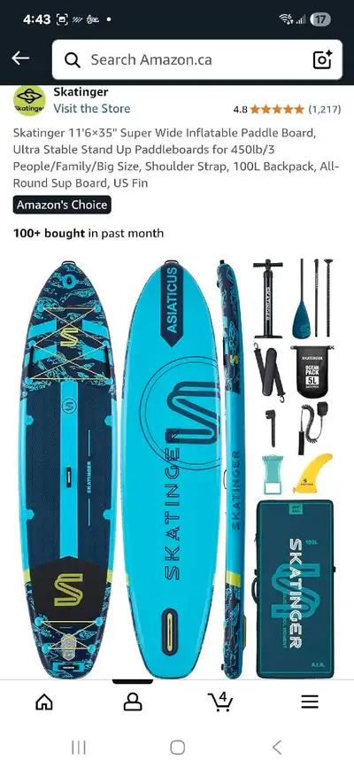 SUP inflatable paddle board, View more
