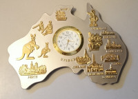 Australia - Souvenir  Metal Desk Clock
