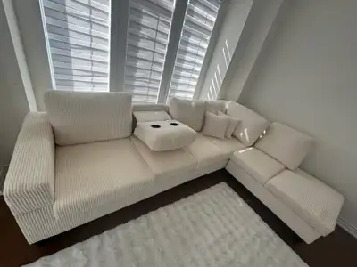 Sectional Sofa with Cup Holders, View more