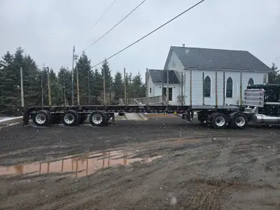 2020 BWS tridem log trailer forsale. Trailer went into service may 2021, Ridewell 30 k suspension, f...