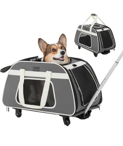 Airline Rolling Pet Carrier - Crate  (PetsFit), View more