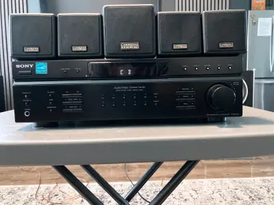 SONY receiver / amplifier + 5 small speakers, View more