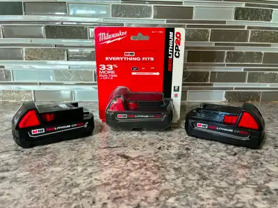 New Milwaukee M18 2AH CP2.0 Batteries, View more