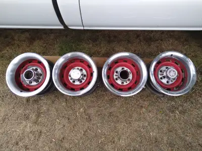 I have for sale a set of 4 15x8 6 bolt steel rims removed from a 4x4 K5 Blazer, K10 pickup trucks. T...