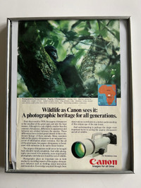 Vintage Advertisement Original 1985 Canon Camera Photography Ad 