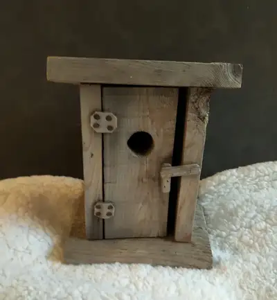 Unique Wooden Outhouse Bird houseCA$32, View more