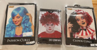 Halloween Costume Wigs, Clown Wigs, Blue Wig
