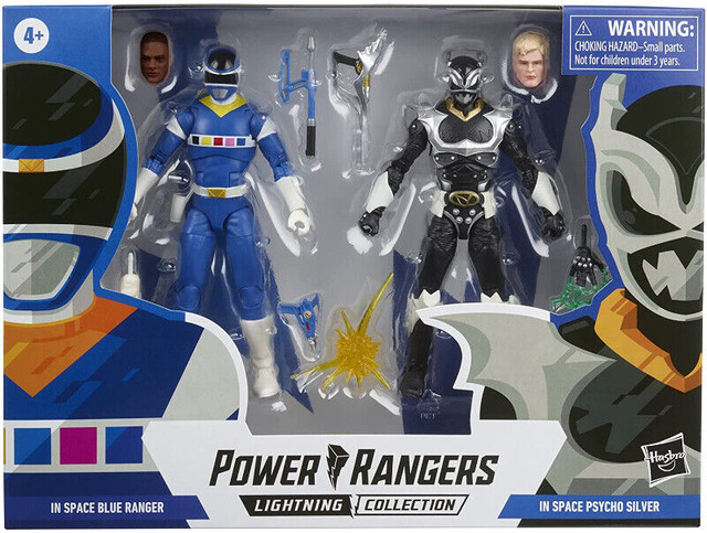 Power Rangers In Space Blue Ranger vs Silver Psycho Ranger in Toys & Games in Oshawa / Durham Region