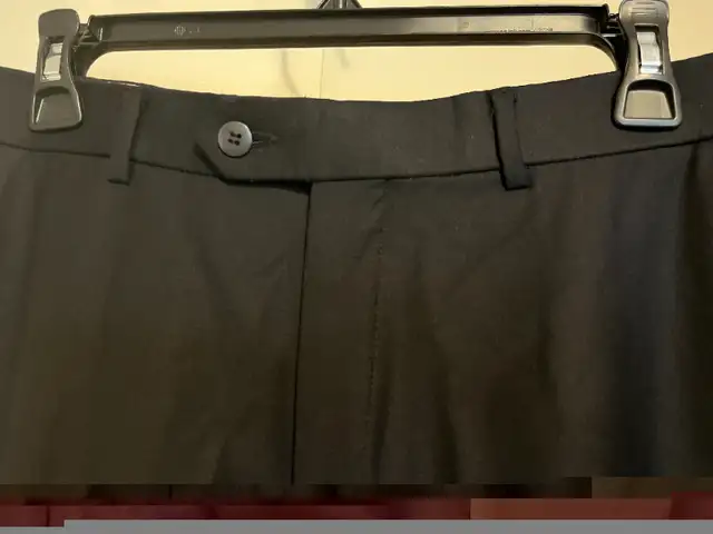 BOULEVARD CLUB Mens 32 Navy Blue Pure Fine Wool Dress PANTS in Men's in Calgary - Image 7