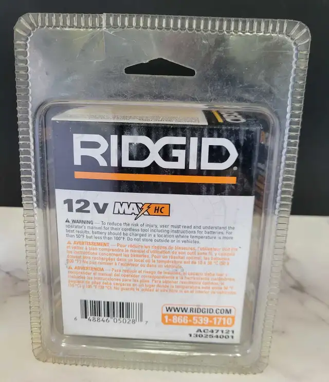 RIDGID 12V MAX HC BATTERY AC47121 in Other in City of Toronto - Image 4