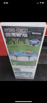 Hydro-force™ Pro Max Round Steel Frame Swimming Pool 10-ft x 30"