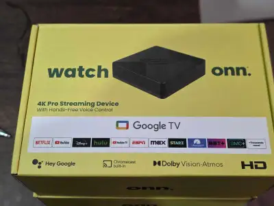 onn. 4K Pro Streaming Device I/P Television , View more