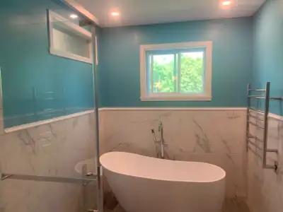 Rénovation salle de bain, céramique, sous-sol, View more