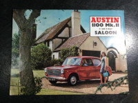 1967-1971 Austin 1100 Mk.II Saloon Sales Brochure ADO16