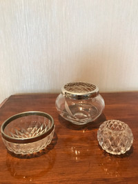 Small Crystal Bowls 