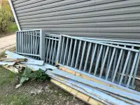 Deck boards/railing.