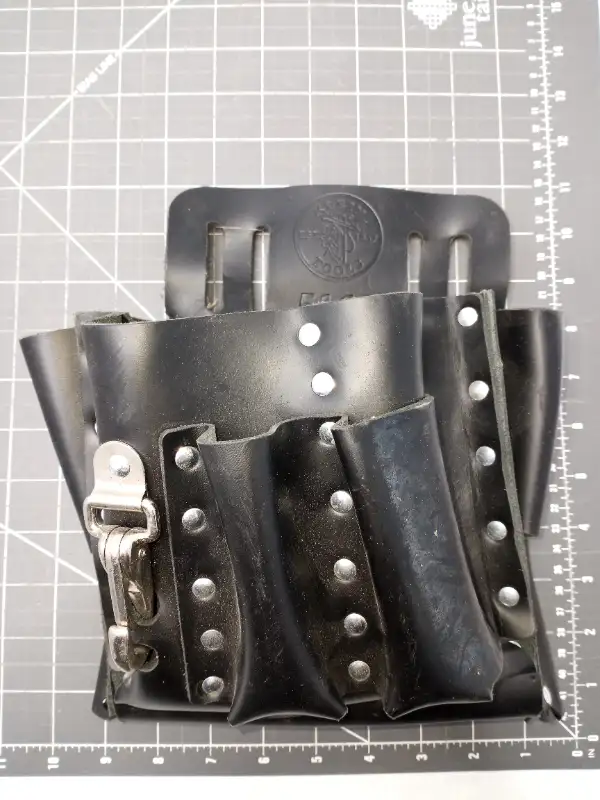 KLEIN TOOLS 5165 Black Leather Tool Pouch65565413873154121