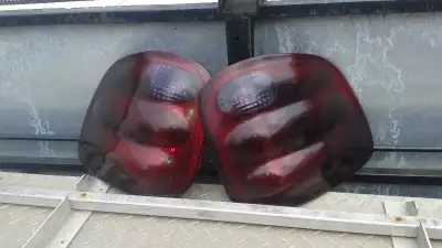 aftermarket smoked taillights fit 97-03 F150 flare side,super crew & king ranch