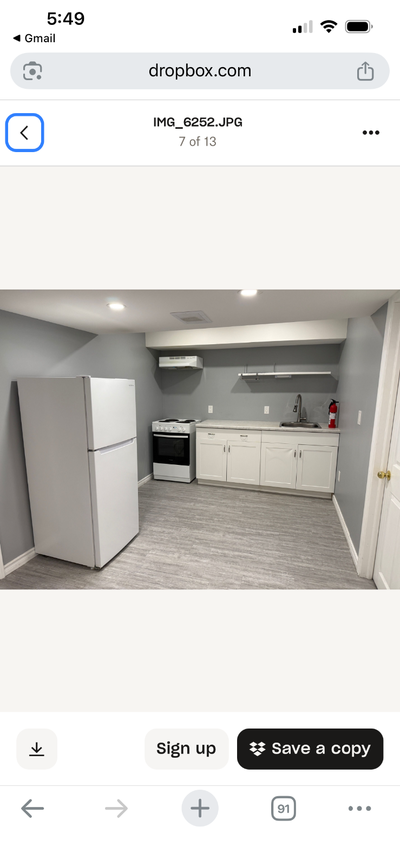 2 bedroom basement Shared entrance Parking Newly renovated