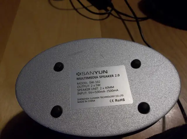 SANYUN MULTIMEDIA SPEAKER 2.0 MODEL SW-102 in General Electronics in Trois-Rivières - Image 3