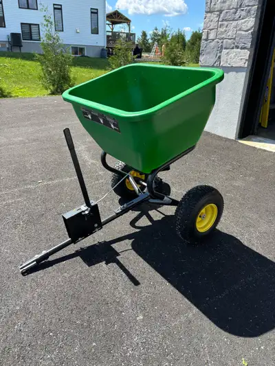 John Deer tow behind spreader