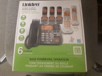 Uniden Corded/cordless Answering System (6 handsets) for sale.
