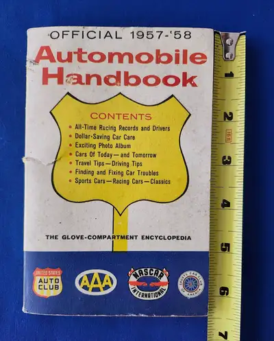 Vintage Official 1957-'58 Automobile Handbook, View more