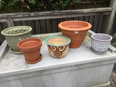 Various planters. $10 each or take all for $40. Located in Barrhaven.