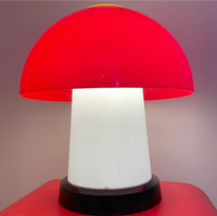 Red Gilbert Softlite Mushroom Lamp