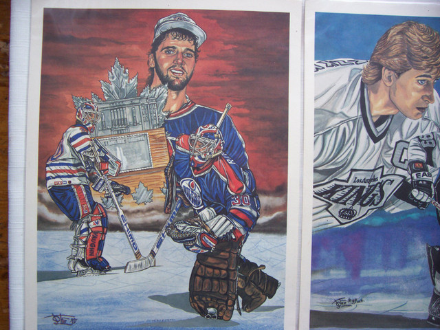Wayne Gretzky limited edition numbered  hockey print 1992 in Arts & Collectibles in Trenton - Image 2