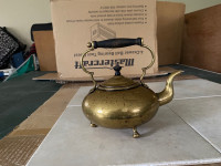 Vintage Brass Kettle 