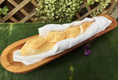 Hand-carved Acacia Wood Long Bread Tray, View more
