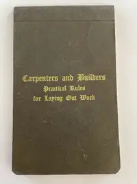 Carpenters and Builders Practical Rules Pocket Book