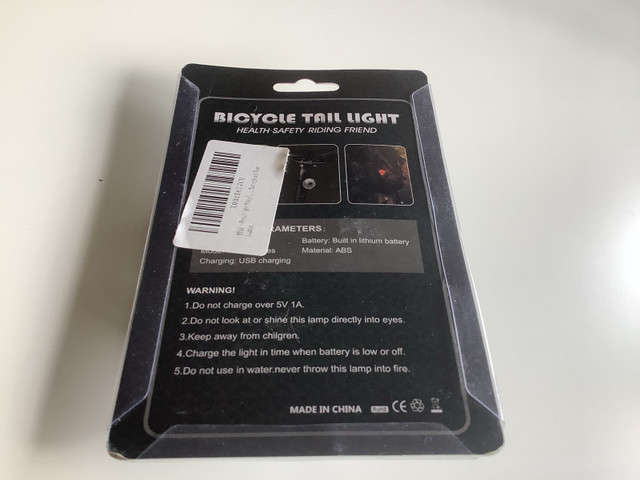 Bicycle Tail Light | $10 East end Kingston P/U in Frames & Parts in Kingston - Image 2