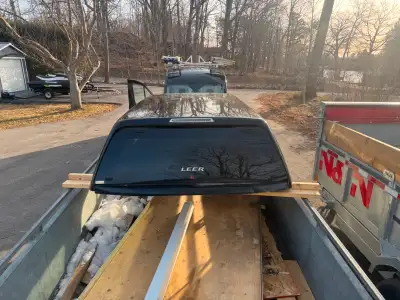 Fibreglass cap and bed slide from my 2019 f150 Both included $500 or best offer