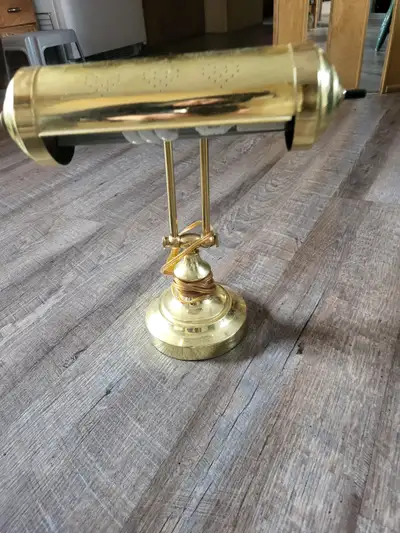 Solid Brass Piano Bankers Lamp, View more