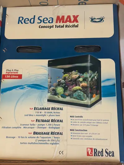Red Sea 34 Gallon Plug & Play Saltwater Aquarium , View more