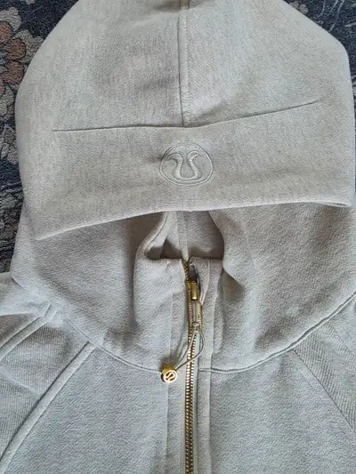 Lululemon cream crop top hoodie, View more