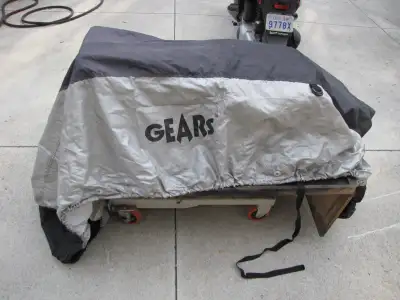I want to sell GEARS Motorcycles Cover some holes burn from muffler . If you want more information T...