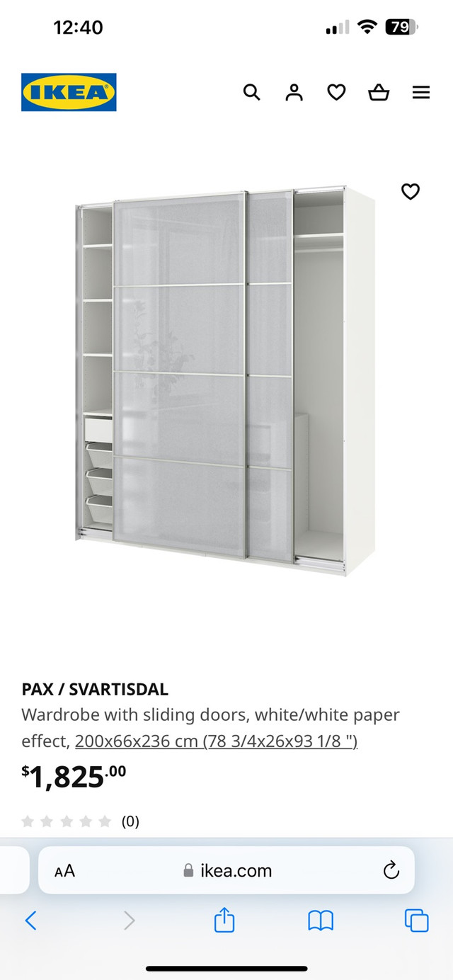 Ikea PAX closet in Dressers & Wardrobes in Hamilton