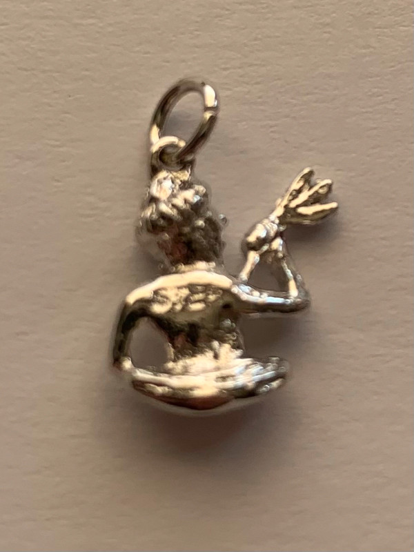 Sterling Silver King Triton Mermaid Charm in Jewellery & Watches in Edmonton - Image 2