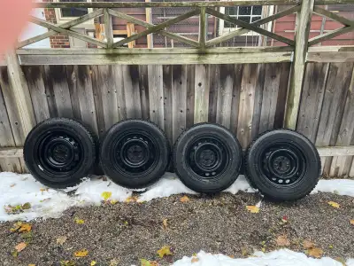 $500— Originally $1,200 new from dealership Set of 4 Uniroyal Tiger Paw Ice & Snow tires Mounted on...