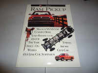 1995 Dodge Ram Pickups Brochure. Like New. Can Mail